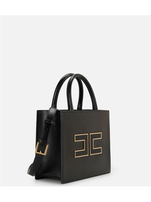SMALL TOTE WITH LOGO ELISABETTA FRANCHI | BS33A56E2110 Nero